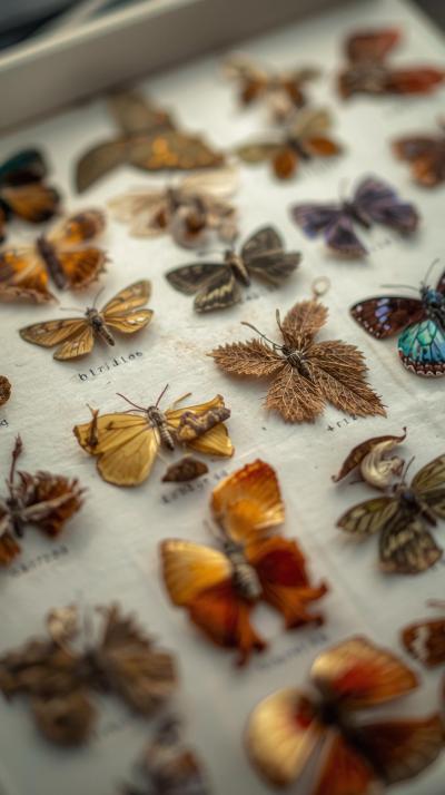 Lepidoptera Herbarium Pressed Leavesspecimen Grid