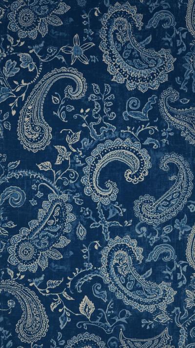 Paisley On Worn Indigo