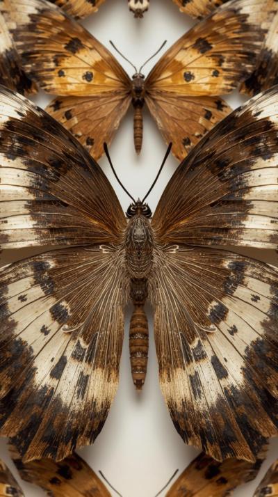 Lepidoptera Herbarium Pressed Leavesspecimen Grid