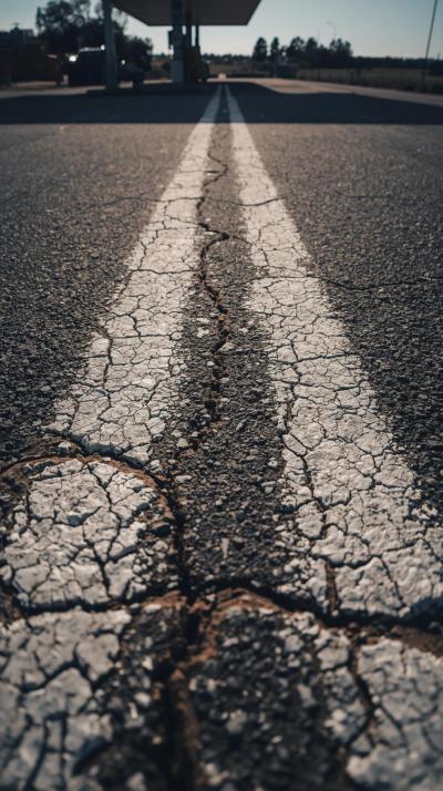 Gas Station Road Map Lines