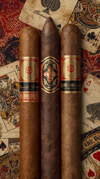 Cigar Band CPlaying Card Backs Ornateollage Luxe