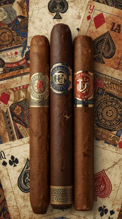 Cigar Band CPlaying Card Backs Ornateollage Luxe