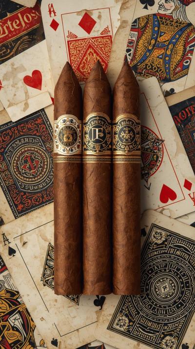 Cigar Band CPlaying Card Backs Ornateollage Luxe