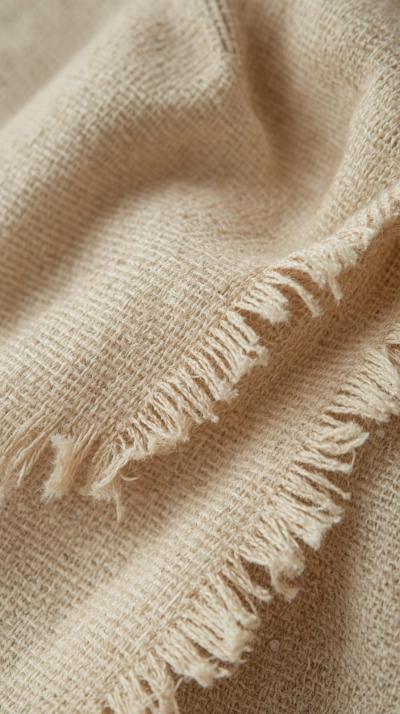 Linen Texture With Deckled Edges