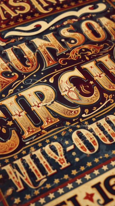 Circus Poster Typography