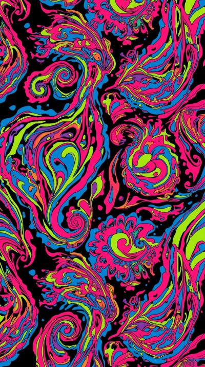 S Psychedelic Paisley Swirl