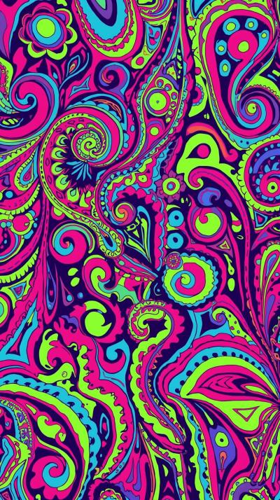 S Psychedelic Paisley Swirl
