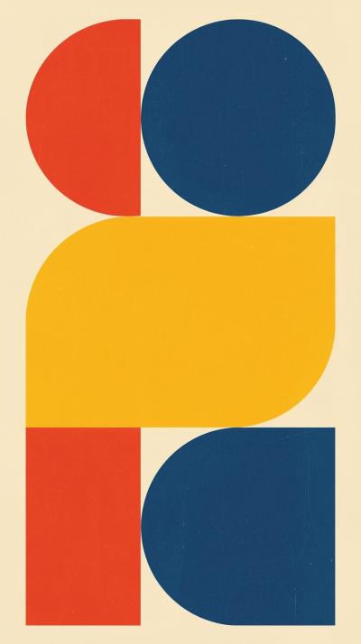 Bauhaus PriArts  Crafts Stylized Tulipsmary Shapes