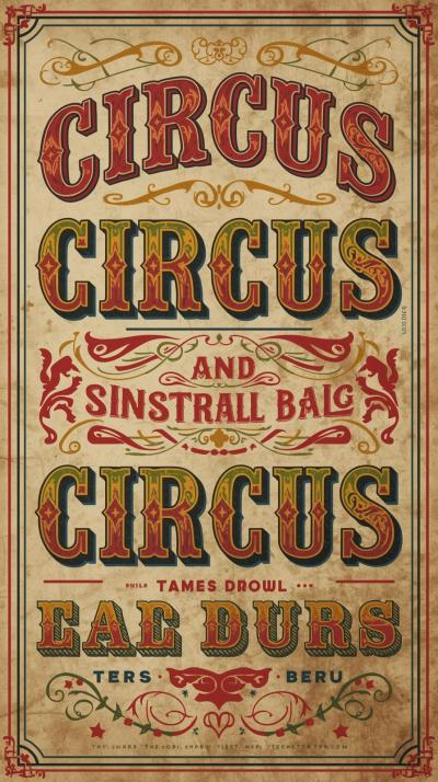 Circus Poster Typography
