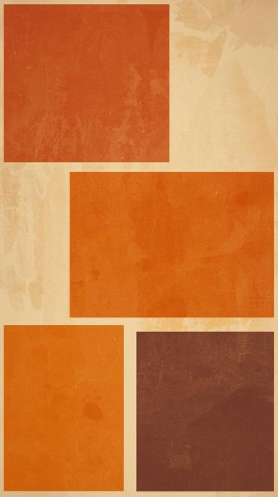 S Orange Brown Geometric Blocks
