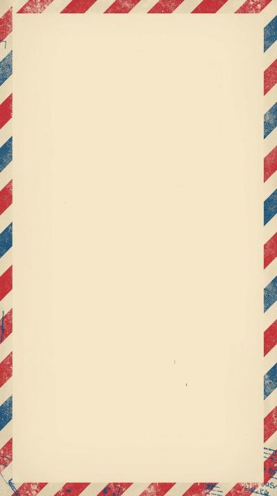 Airmail Stripes Border Layout