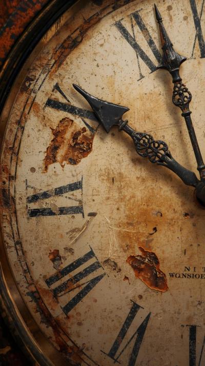 Clockface Numerals Distressed