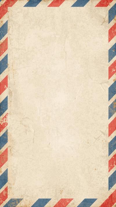 Airmail Stripes Border Layout