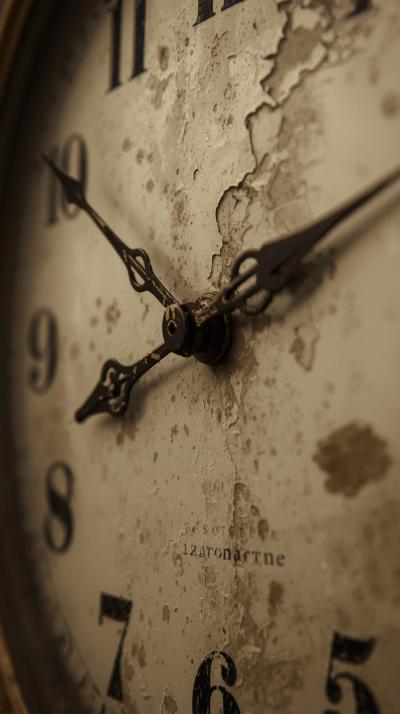 Clockface Numerals Distressed