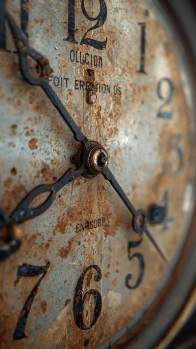 Clockface Numerals Distressed