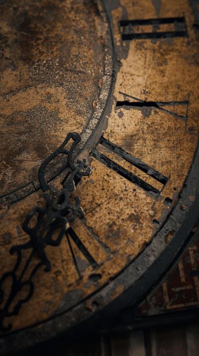 Clockface Numerals Distressed