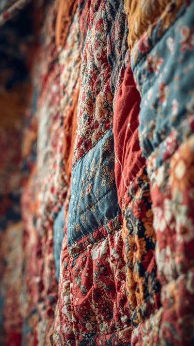 Patchwork QFeed Sack Floral Repeatsuilt Calico Mix