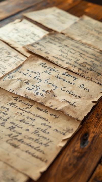 Handwritten Recipe Cards