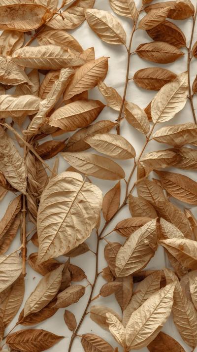 Herbarium Pressed Leaves