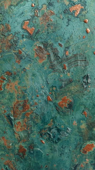 Patinated Copper Verdigris Wash