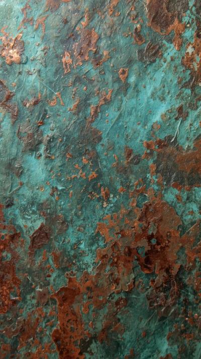 Patinated Copper Verdigris Wash