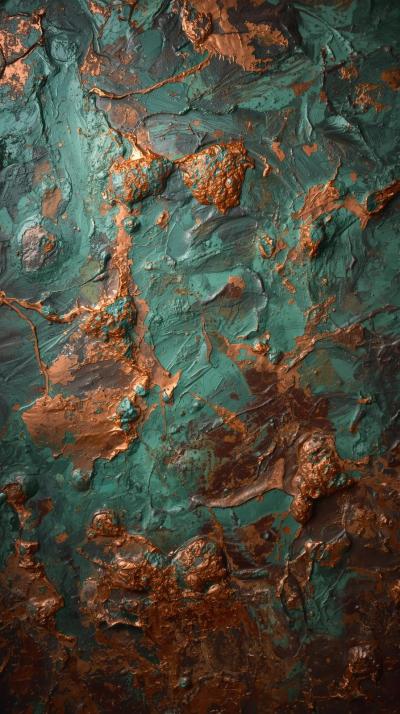 Patinated Copper Verdigris Wash