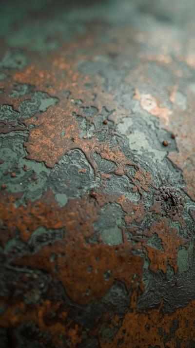 Patinated Copper Verdigris Wash