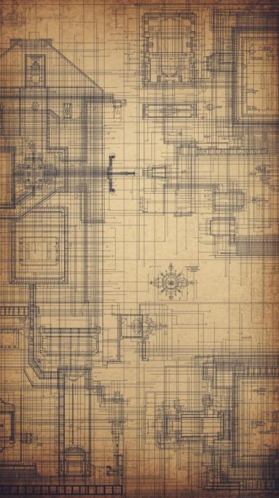Blueprint Schematics Faded