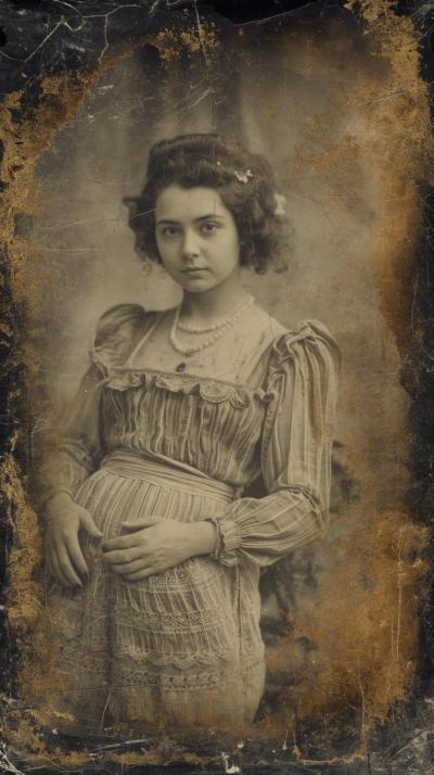 Daguerreotype Vignette Texture