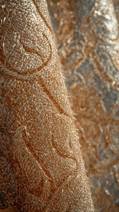 Brocade Metallic Thread Glint