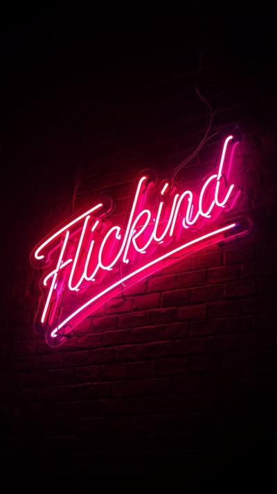 Neon Script Sign Flicker
