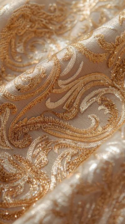 Brocade Metallic Thread Glint