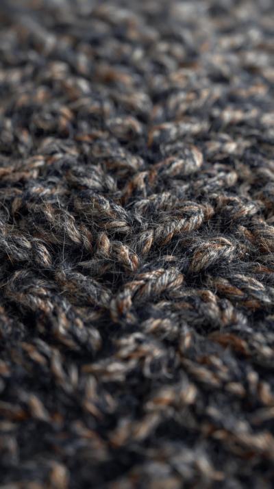 Herringbone Wool Weave Close Up