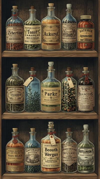 Apothecary Labels And Jars