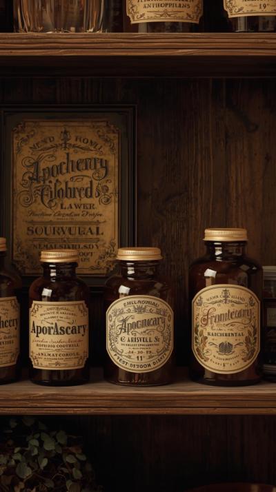 Apothecary Labels And Jars