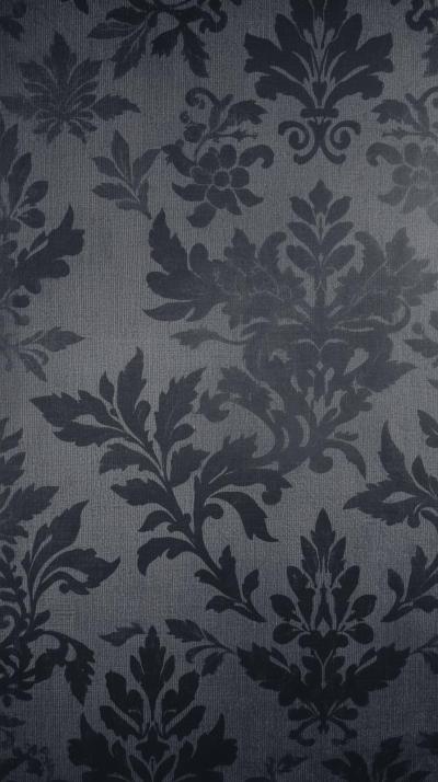 Damask Tone On Tone Charcoal