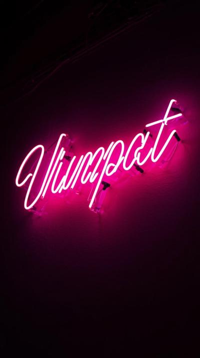 Neon Script Sign Flicker