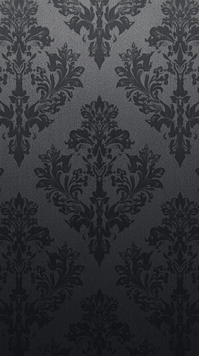 Damask Tone On Tone Charcoal