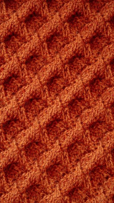 Argyle Knit Pattern Cozy