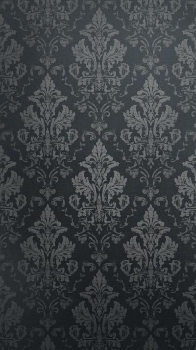 Damask Tone On Tone Charcoal