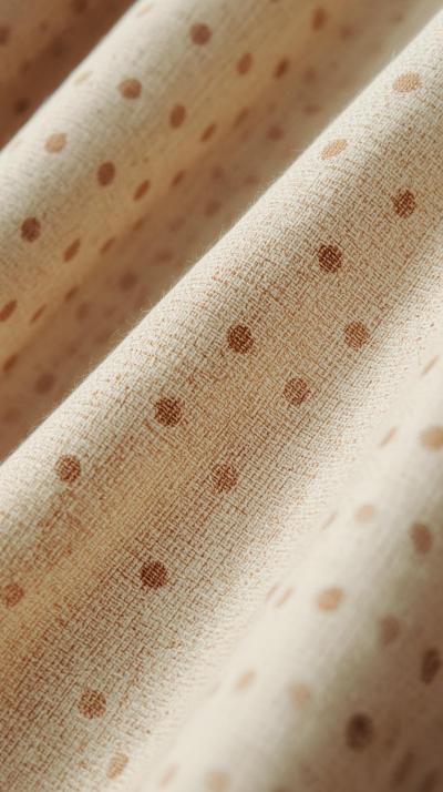 Polka Dots On Aged Cotton