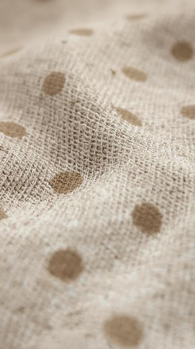 Polka Dots On Aged Cotton