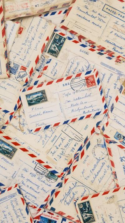 Old Travel TicAirmail Stripes Border Layoutkets Sc