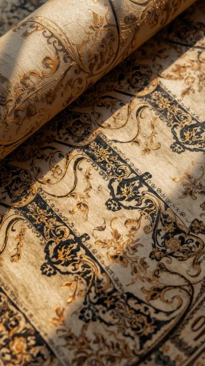 Calligraphy Flourishes On Vellum