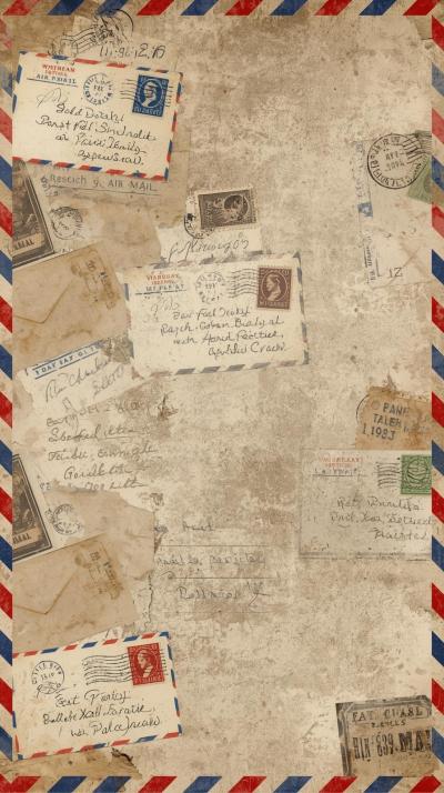 Old Travel TicAirmail Stripes Border Layoutkets Sc