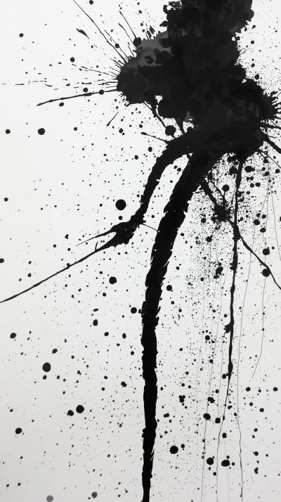 Ink Splatters And Nib Marks