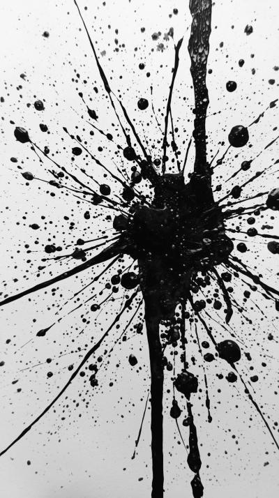 Ink Splatters And Nib Marks