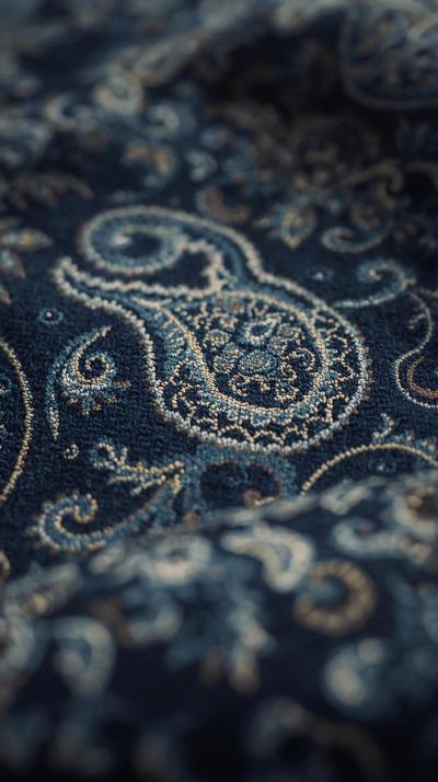 Paisley On Worn Indigo