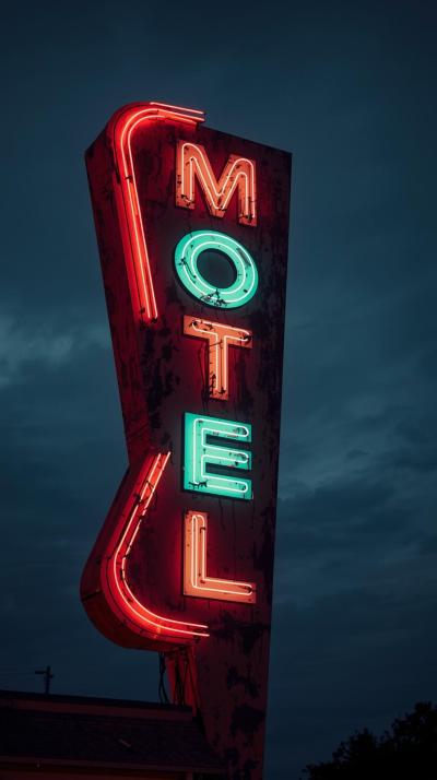 Retro Motel Neon Arrows