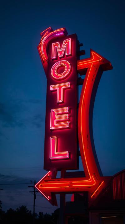Retro Motel Neon Arrows